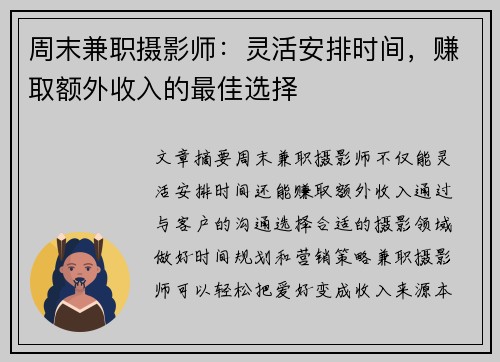 /uploads/images/20250702/zhou-mo-jian-zhi-she-ying-shi-ling-huo-an-pai-shi-jian-zhuan-qu-e-wai-shou-ru-de-zui-jia-xuan-ze.webp